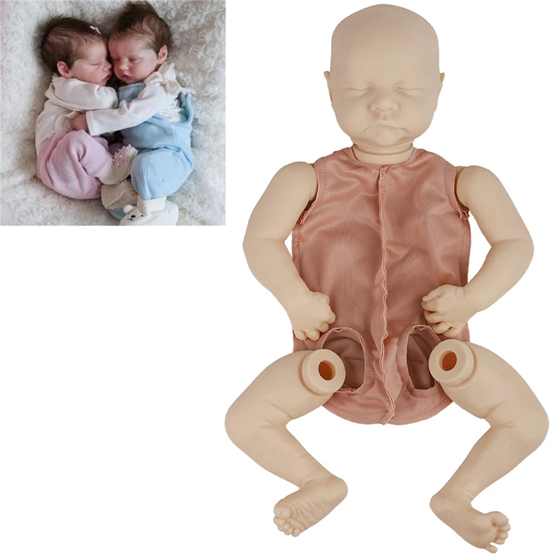Reborn Doll 51CM 20 Inch Realistic Newborn Fabric Body Bebe Unpainted Unfinished Parts DIY Blank Kit | Игрушки и хобби