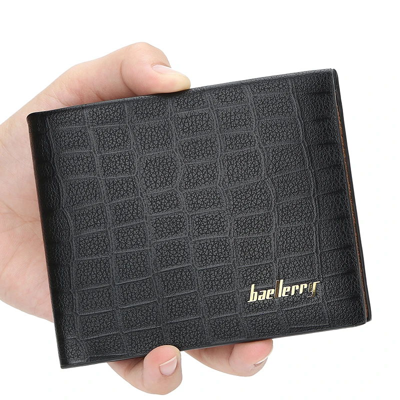 

Baellerry Men Card Holder Short Money Purse Carteira Men Wallet 2019 Fashion Design Small Wallet Male TOP Leather Brand Wallet