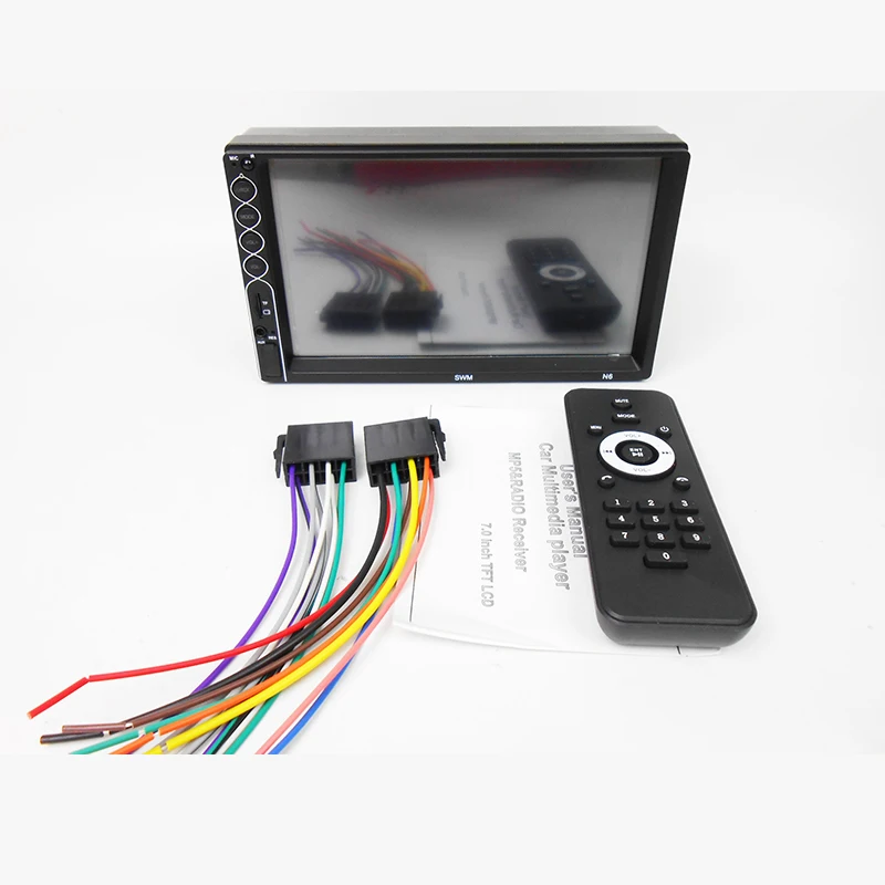 2 Din Автомагнитола Mirror Link MP5 Видеоплеер Bluetooth A2DP Handsfree USB SD Aux FM 7-дюймовый сенсорный экран ISO Штатная магнитола PHYEE N6