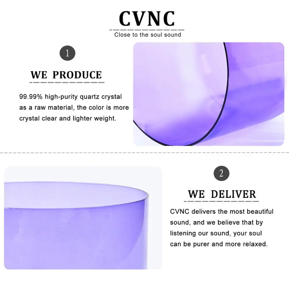 CVNC 6 ''или 7&quot фиолетовая цветная прозрачная чакра с короной кварцевые