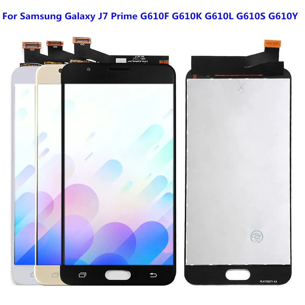 

LCD Replacement For Samsung Galaxy J7 Prime G610 G610F On7 2016 G6100 Display Touch Screen Assembly Double Holes Single Hole