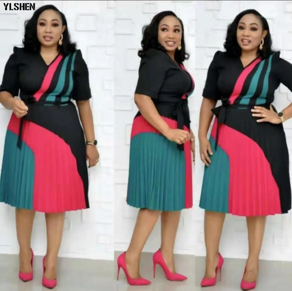 

New African Dresses for Women Dashiki Autumn Styles Africa Dress Ankara Clothing Print Robe Africaine Femme 2019 Ladies Outfit