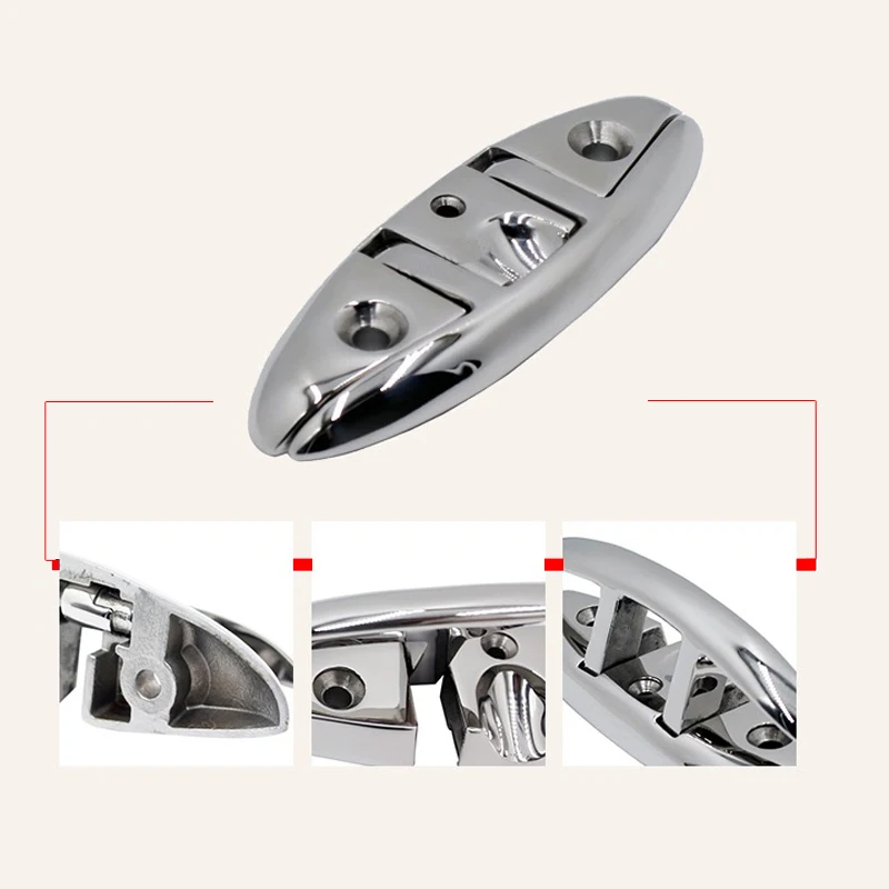 2 шт. 6 "флип ап Cleat 316 из нержавеющей стали морские промывочные Складные