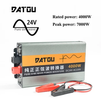 

7000W Car Inverter 24v to 220v RV Voltage Converter Sine Wave Charger Converter Adapter RV Accessories Transformer Rated 4000W
