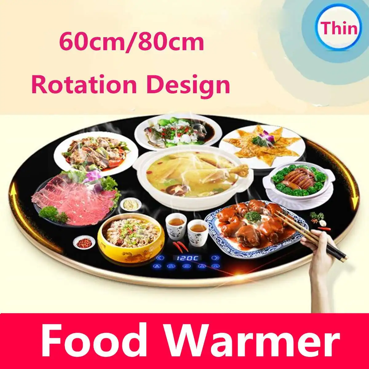 

Household Multi-functional Hot Meals Insulation Board Dish Warm Machine Heating Board Intelligent Heating Food Hot Food Table