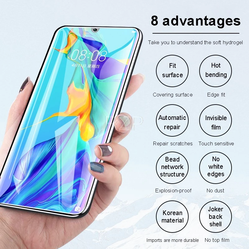 RZP полное покрытие Гидрогелевая пленка для Huawei P30 P20 Pro P10 lite Plus Защита экрана (не
