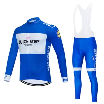 

Fall / Winter 2020 New Quick Step Plus Velvet 19D Rubber Pad Bike Pants Set MTB SOBYCLE Ropa Ciclismo Men