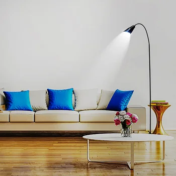 

LED Floor Lamp Flexible Gooseneck Standing Dimmer USB Light with Stable Base Standing Reading Lamp for Office Bedroom Modern