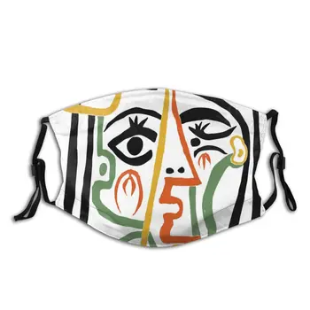 

Picasso Reusable Face Mouth Mask Art Cubism Surrealism Artist Paintings Spanish Anti Haze Protection Mask Respirator with Filter