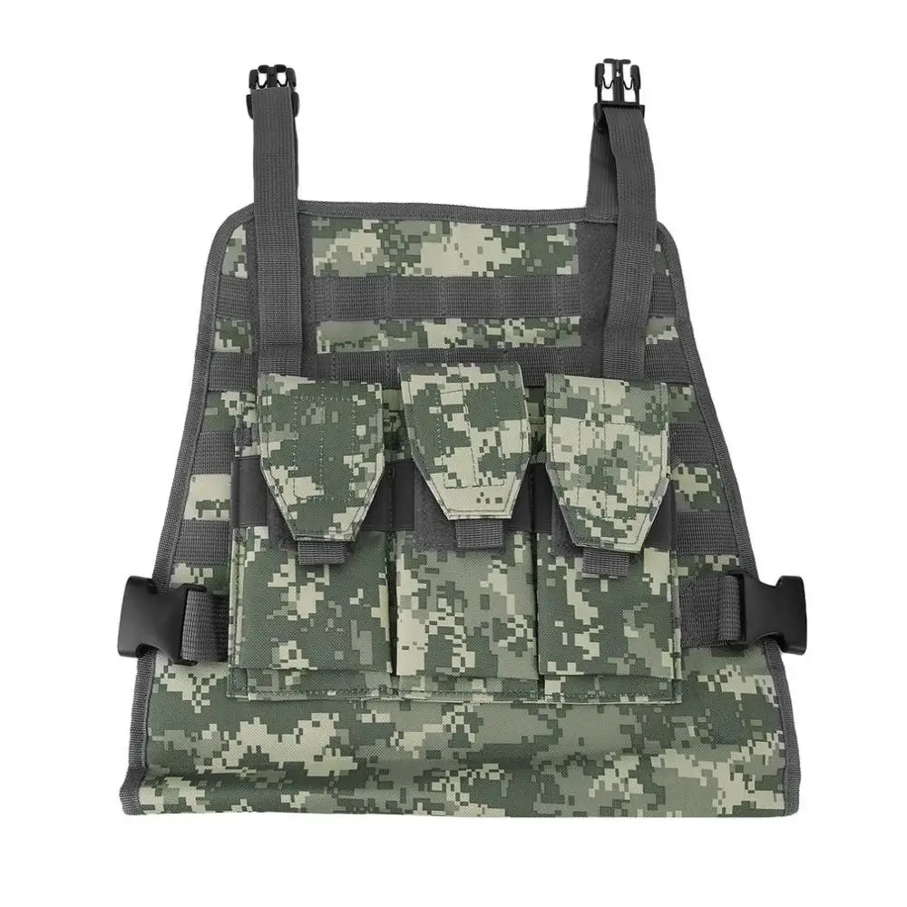 Дышащий тактический охотничий военный жилет Molle открытый жилет одежда боевой штурмовой джунгли оборудование жилет 4 цвета - Цвет: camouflage