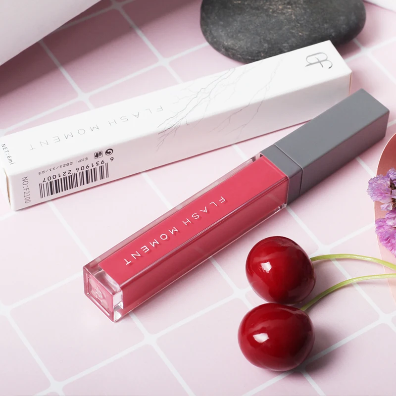 FlashMoment 16Colors Waterproof Makeup Matte Lip Gloss Velvet Lipgloss Nude Lip Tint Long Lasting Liquid Lipstick Cosmetics FlashMoment 16Colors Waterproof Makeup Matte Lip Gloss Velvet Lipgloss Nude Lip Tint Long Lasting Liquid Lipstick Cosmetics