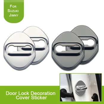 

Stainless Steel Door Lock Switches Cover Trim For Suzuki Jimny 2019 2020 Interior Accessories Door Lock Decoration Cover Sticker