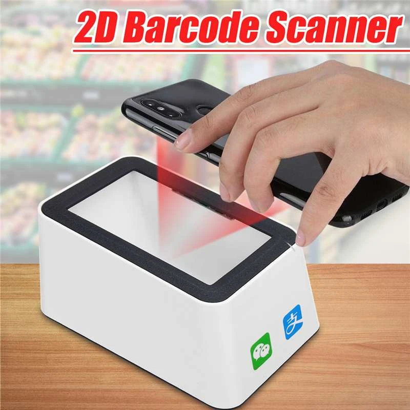 scanner printer Wired Bar Code Reader Barcode Scanner USB Versatile Scanning Hands-free Scan QR Code Reader for Stores Supermarkets photo negative scanner