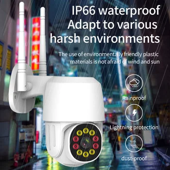 

1080P HD Home Surveillance Motion Detection Camera Outdoor Waterproof Wireless Security CCTV Full Color Night Vision Camera
