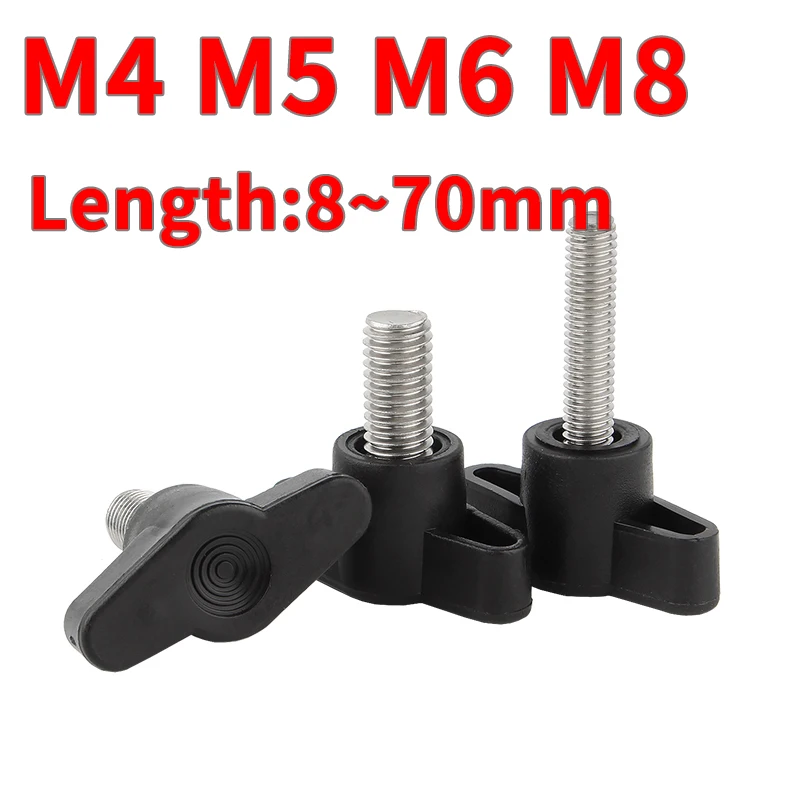 M4 M5 M6 M8 304 Edelstahl Geschlitzt T-Griff Schraube T-Hand Schraube  Mechanische Griff Z-bolzen