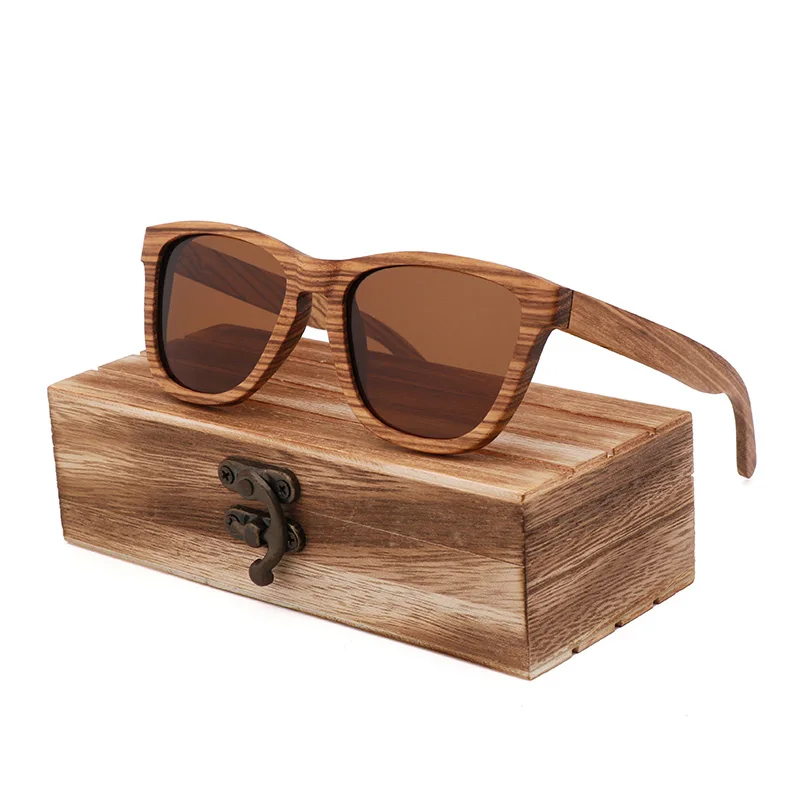 

Fashion Retro Classic Zebra Wooden Glasses Men Driving Polarized UV 400 Sunglasses Women Anti-Ultraviolet gafas de sol