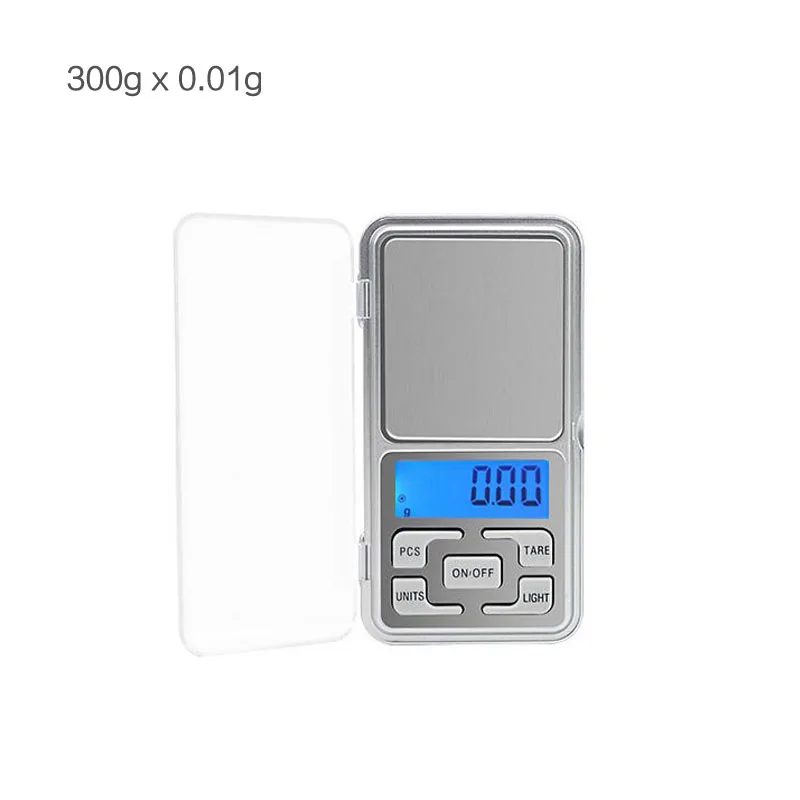 Светодиодный карманные цифровые весы 100 г 200 г 500 г 0,01 г 0,1 г кухонные весы точные граммы вес электронные весы лабораторные весы - Цвет: 300g x 0.01g