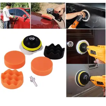 

A Set 3 Inch Universal Car Buffing Sponge Durable Portable 80mm Waxing Set Polisher Truck Car Polisher Sponge Polish Tool