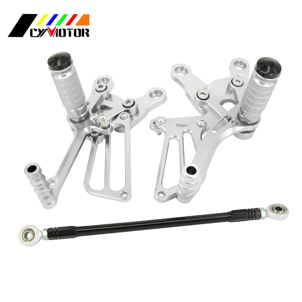 Мотоцикл Алюминиевый Rearsets регулируемые Подножки подножки педали для Honda CBR400R CB400F