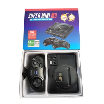 

HD16-bit TF card video-game-console，Can run Sega MD2 game， 100 in 1 dual handle factory direct sales Double handle HDMI out