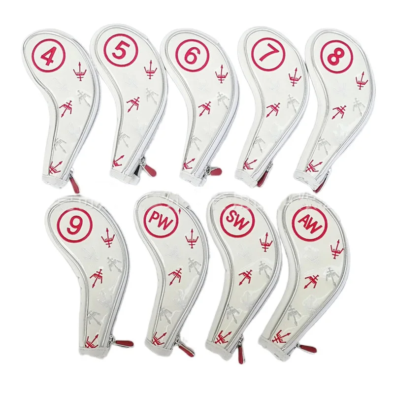 catazer-golf-iron-headcovers-customized-synthetic-leather-9pcs-456789psa-set-with-zipper-closure-putter-cover-protect