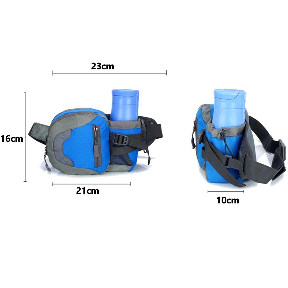 Sweatproof поясная сумка регулируемые ремни моющиеся фитнес дышащие водонепроницаемые бутылки держатель походные приспособления для лука