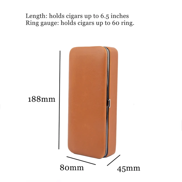 Cigar Humidor Cow Leather Cigarette Set Gift Box Portable Multifunction  Cigar Box with Cutter Lighter Drill Moisturizing - AliExpress