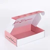 Shopify Eco Friendly Cosmetic Clothes Apparel Shipping E Flute Corrugated Cardboard Pink Mailer Boxes 3