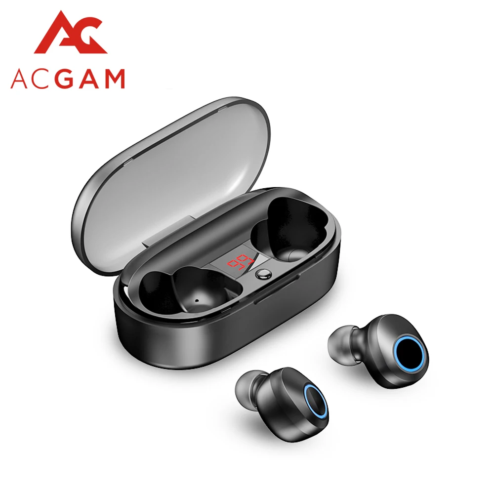 New J29 TWS Bluetooth 5.0 Earphone LED Display Mini Wireless Earbuds HIFI 3D Deep Stereo with Mic Sport Headset For Smart Phone