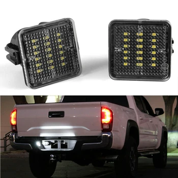 

2pcs LED Black License Plate Lights Lamp For Toyota Tacoma 2016-2019 For Toyota Tundra 2014-2019 Car License Plate Lights