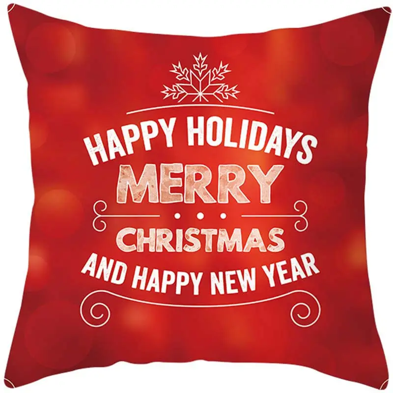 Счастливого Рождества чехол для подушки Санта-Клаус рождественские украшения для дома Navidad рождественские украшения подарок с новым года - Цвет: 16