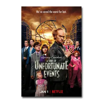 

K066 A Series of Unfortunate Events Season 3 TV Series Wall Sticker Silk Fabric Poster Art Indoor Decor Bright