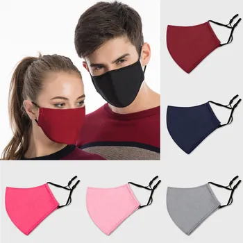 

In Stock Reusable Protective Mask PM2.5 Activated Carbon Filter Printing Mouth Mask Anti Dust Face Mask Windproof Mouth-muffle