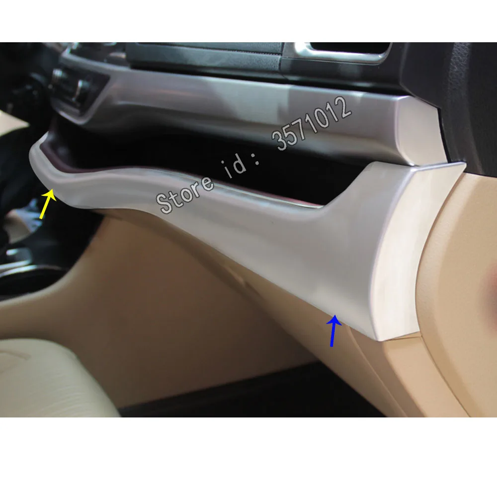Для Toyota Highlander стикер кузова автомобиля украсить обложку ABS серебро Средняя консоль Центральная рамка управления части 1 шт