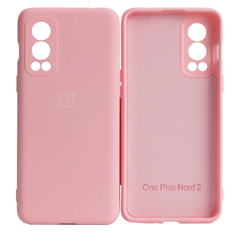 Original OnePlus Nord2 mobile phone case high-quality liquid silicone soft cover for Nord 2 CE 5G case camera protective cell phone belt pouch