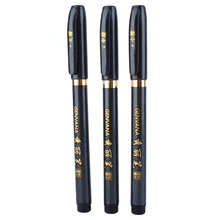 3pcs Calligraphy Shodo Brush Ink Pen Writing Drawing Craft?? Mixed Hair For Chinese Japanese Calligraphy Small Regular Script
