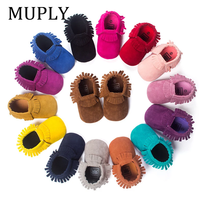 Baby Moccasins Shoes Footwear Soft-Soled Non-Slip Newborn Baby-Boy-Girl Bebe-Fringe PU