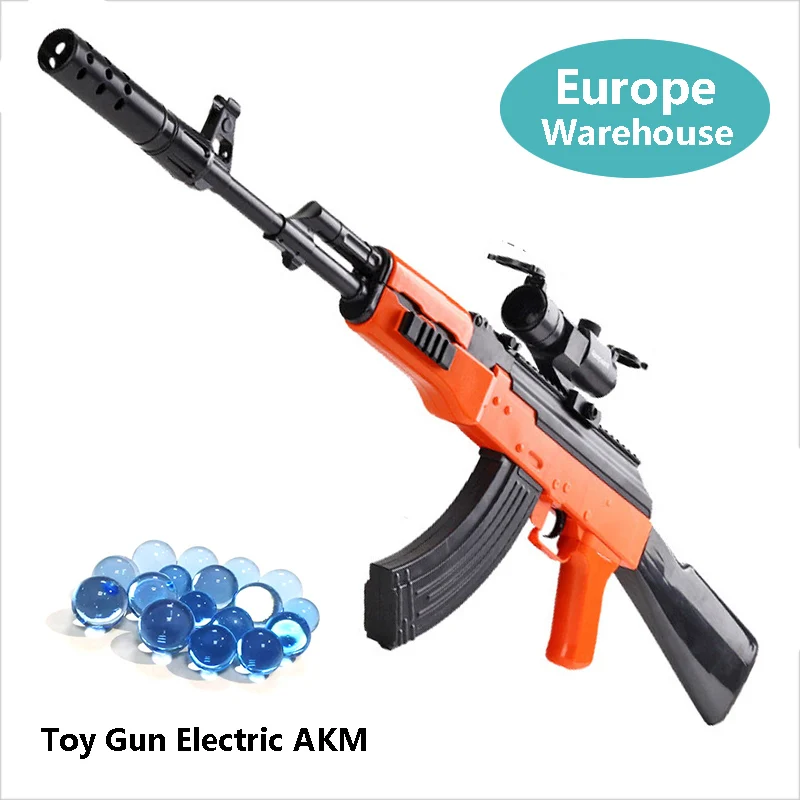 Electric Assault Automatic Rifle AKM Toy Gun AK 47 Water Bullet Shooting Boys Toys Air Soft Sniper Arms Weapon Airsoft Air Guns