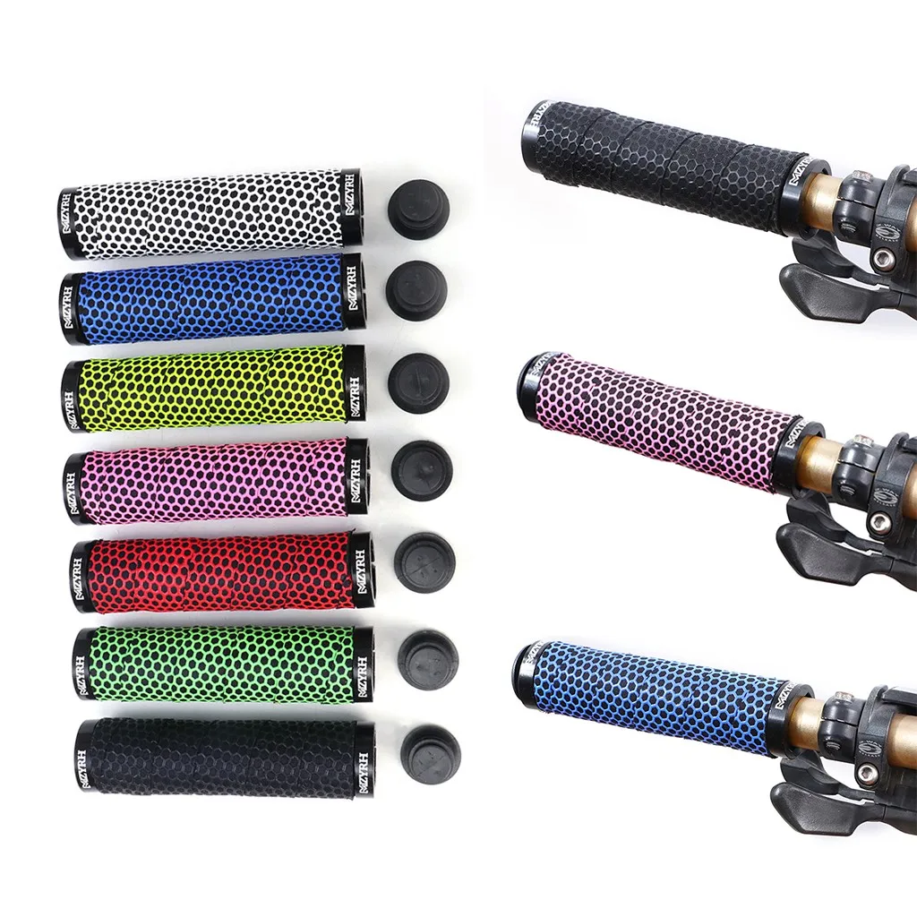 

Mountain Cycling Bike Bicycle MTB Handlebar Grips Rubber Anti-slip Handle Rubber Anti-slip Handle Grip Grips Lock Bar End 10.9