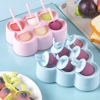 

Ice Cream Ice Pops Mold Portable Food Grade Popsicle Mould Ball Maker Baby DIY Food Supplement Tools Fruit Shake Accessories