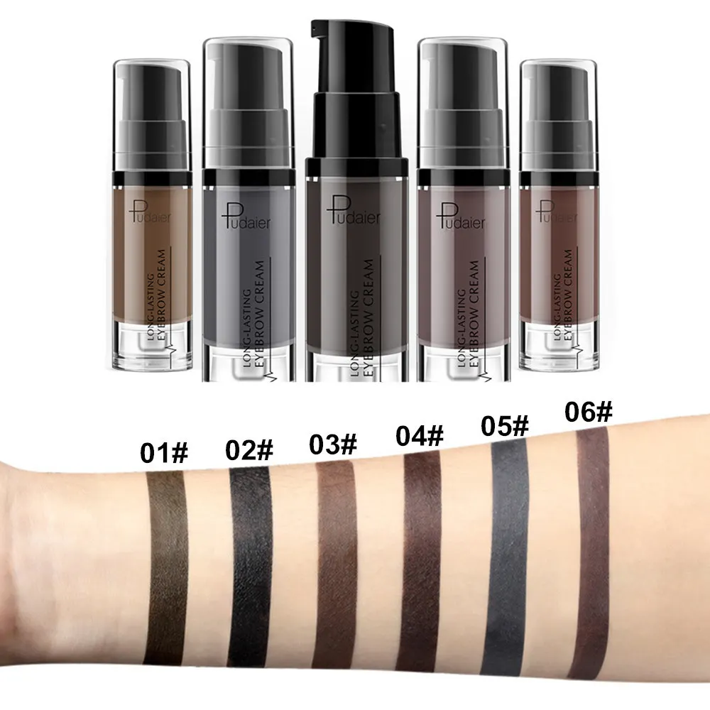 Pudaier Long Lasting Eyebrow Cream Waterproof Liuqid Eye Brow Gel Natural 4D Makeup Eye Brow Tint Black Brown Eyebrow Enhancer Pudaier Long Lasting Eyebrow Cream Waterproof Liuqid Eye Brow Gel Natural 4D Makeup Eye Brow Tint Black Brown Eyebrow Enhancer
