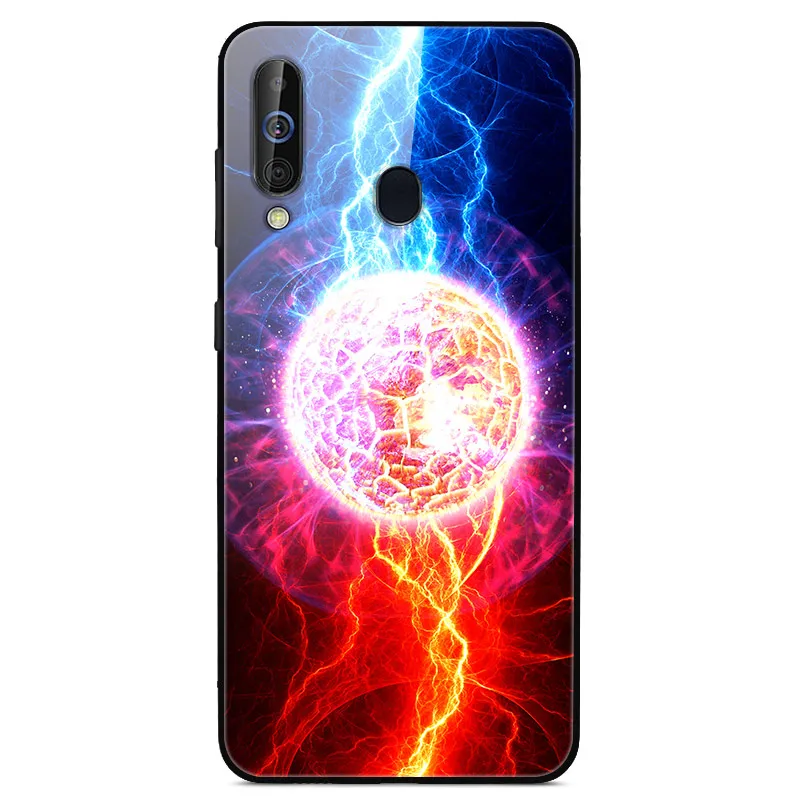 29 Чехол для samsung Galaxy A60, чехол из закаленного стекла «Планета космос», чехол из стекла для samsung A60 SM-A6060 6,", оболочка A60 - Цвет: 29