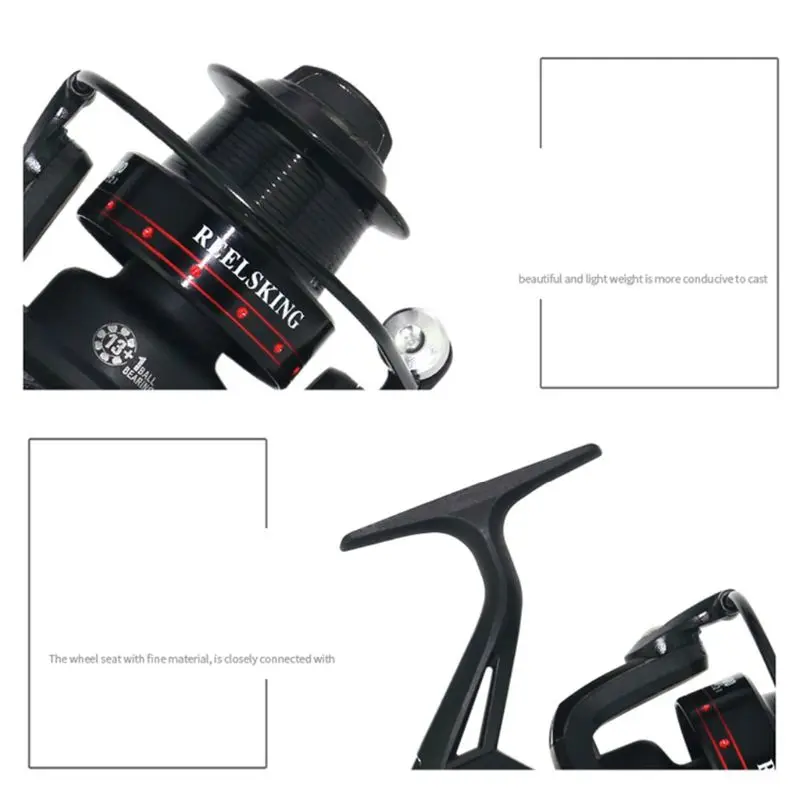 13+ 1 Spinning Fishing Reel 5.2: 1 Carp Long Casting Double Sea Boat Fishing Wheel