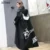 XITAO Spliced Plus Size Black Trench For Women Tide Long Print Streetwear Hoodie Casual Female Wide Waisted Coat 2019 ZLL1100