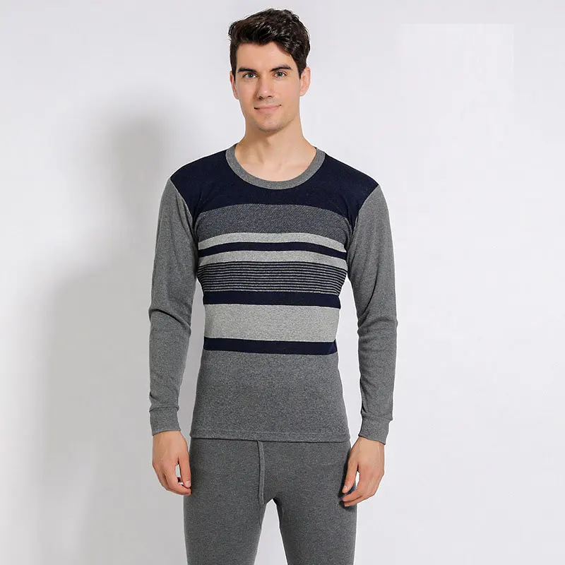 Термо рубашка Slim Fit с круглым вырезом Мужское нижнее белье Спортивная термальная футболка с длинным рукавом для мужчин быстрый сухой сжатый нижнее белье одежда для мужчин
