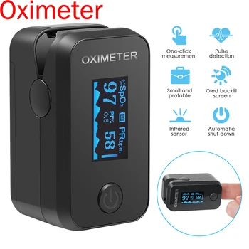 

Fingertip Pulse Oximeter Digital Finger Oximeter OLED Pulse Oximeter Display Heart Rate Monitor SPO2 PR Pulsioximetro Fast Ship