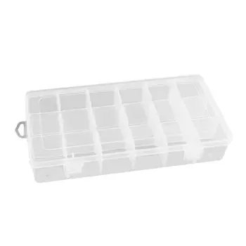 

Multi Compartment Storage Box Practical Adjustable Plastic Case for Bead Rings Jewelry Organizer Puzzle Storage Containers 12