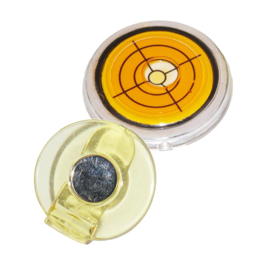 Functional Level Gauge Magnetic Cap Hat Visor Clip Golf Ball Marker - 5 Colors