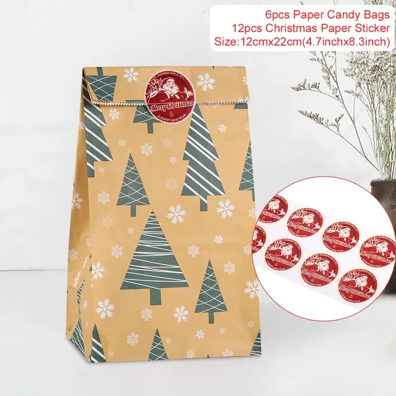 Cookie Bag 03 Huiran, рождественские подарочные сумки, Санта Клаус, рождественская елка, Упаковочные сумки, Рождественский мешок для конфет,, Navidad, с новым, новогодним, натальным - Цвет: Cookie Bag 03