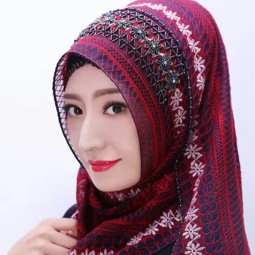 2020 подарок на Новый год мусульманский шарф для женщин Свадебные вечерние